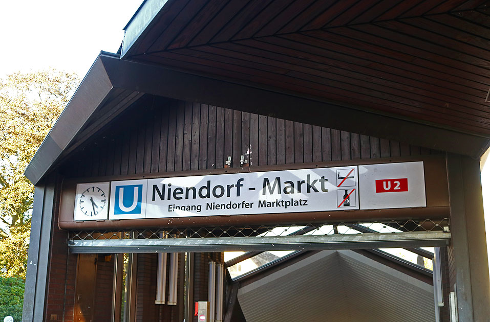 Die U-Bahn-Haltestelle Niendorf Markt