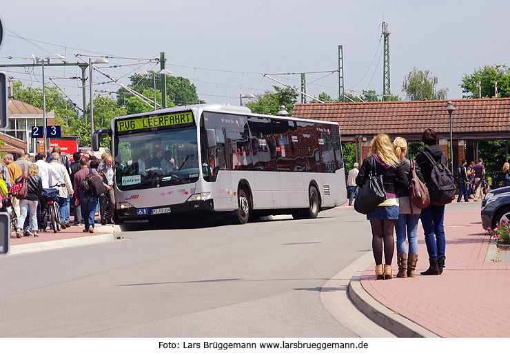 Ein PVG Bus am Bahnhof Buxtehude