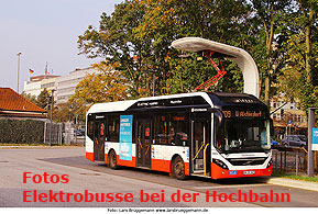 Elektrobusse bei der Hamburger Hochbahn