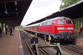 Die 218 474-5 im Bahnhof Bad Harzburg