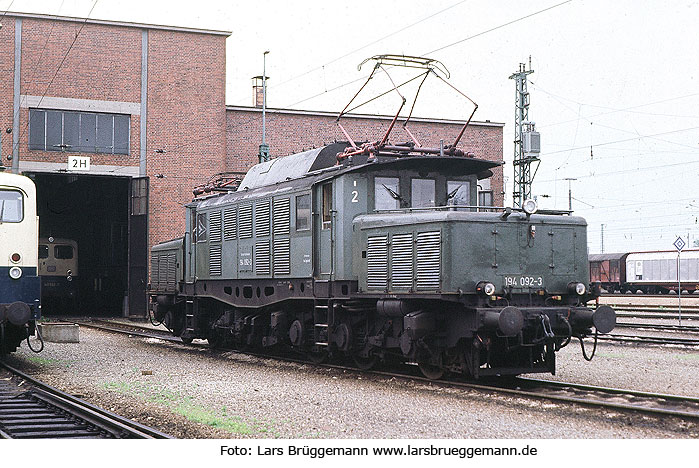 Die DB Baureihe 194 - die 194 092 im Bw Ingolstadt