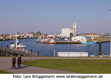 Der Hafen von Büsum an der Nordsee