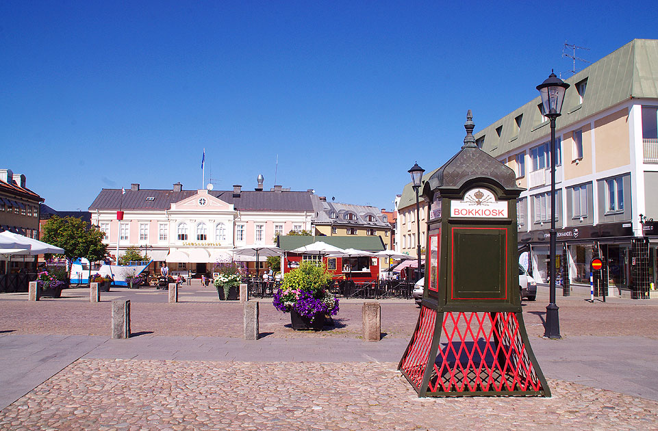 Der Marktplatz Vimmerby in Schweden