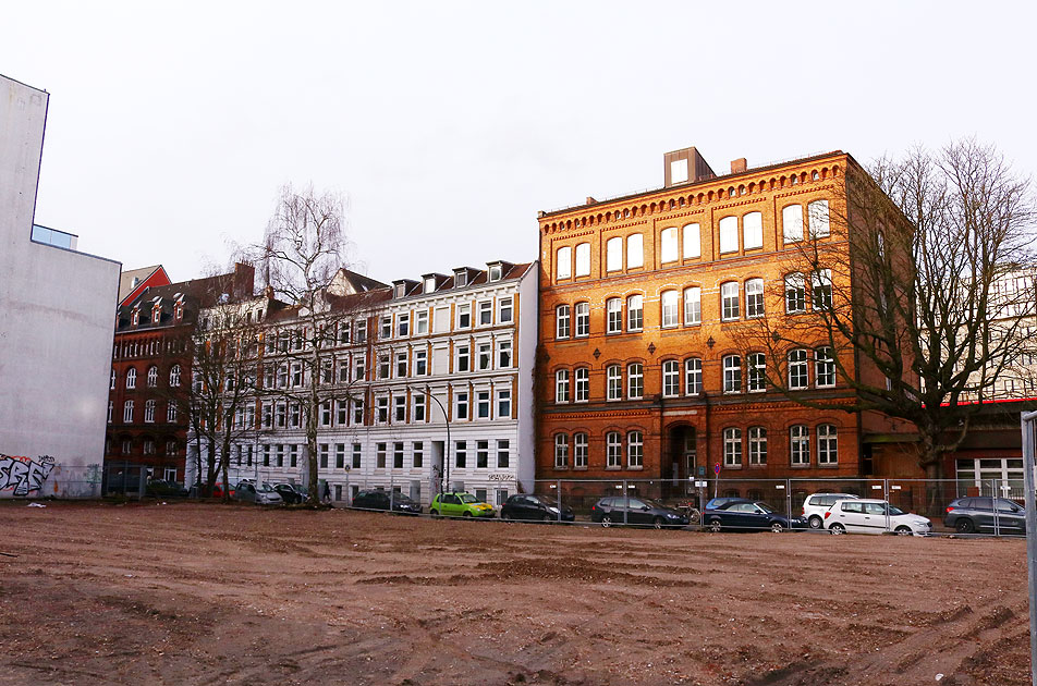 Die Rosenallee in Hamburg-Hammerbrook