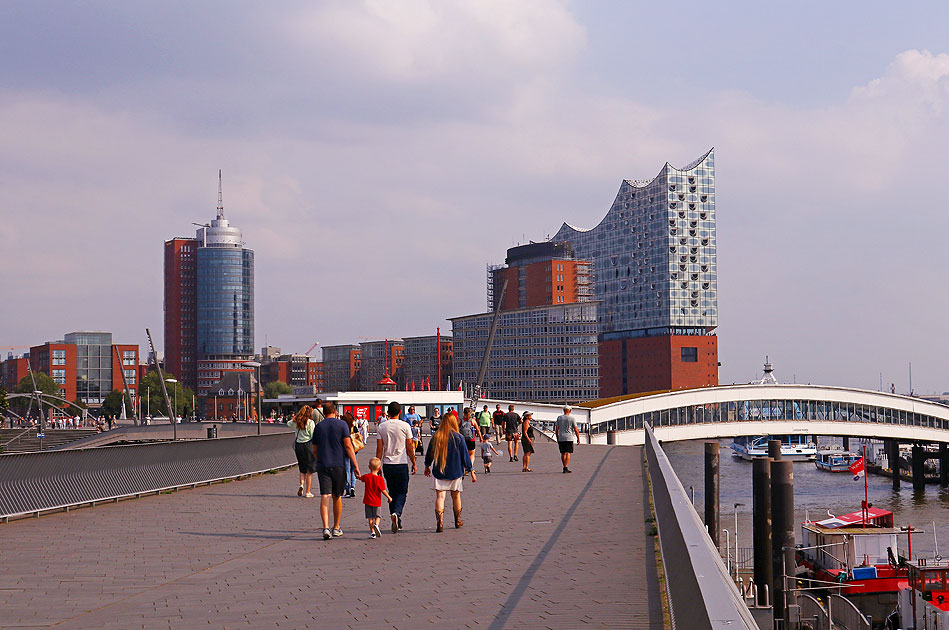 Die Jan-Fedder-Promenade in Hamburg