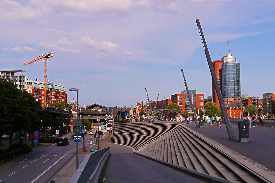 Die Jan-Fedder-Promenade in Hamburg