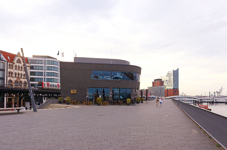 Das Alex an der Jan-Fedder-Promenade in Hamburg