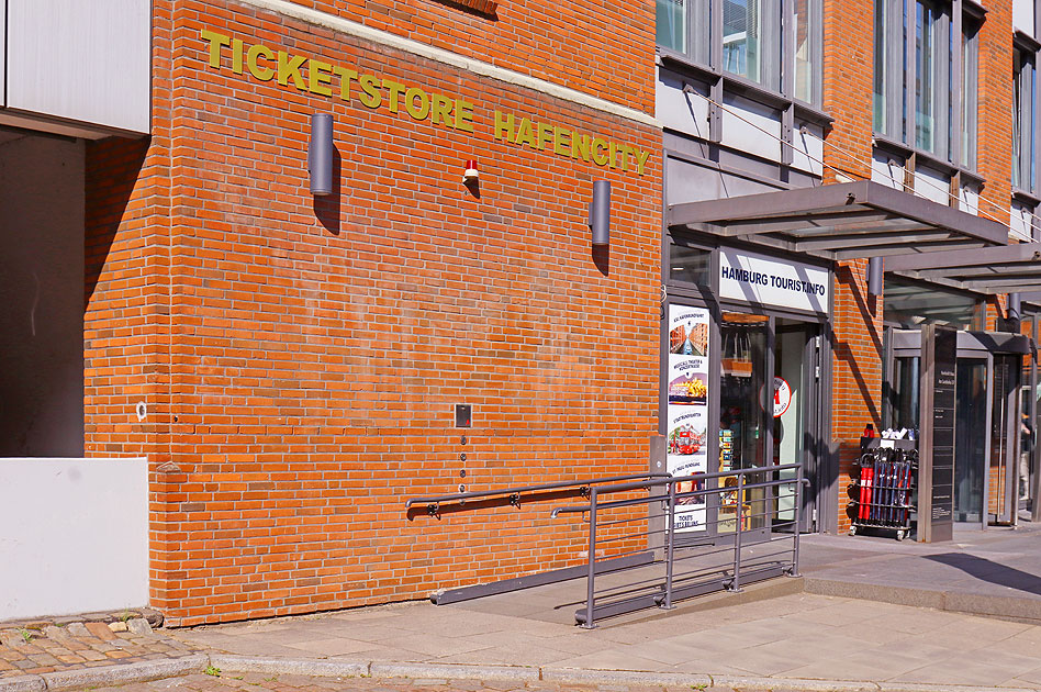 Der Ticketstore Hafencity eine Tourist Info in Hamburg