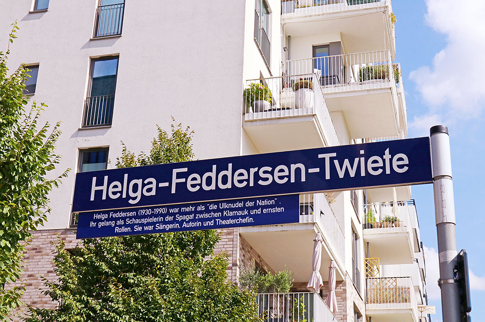 Die Helga-Feddersen-Twiete in Hamburg