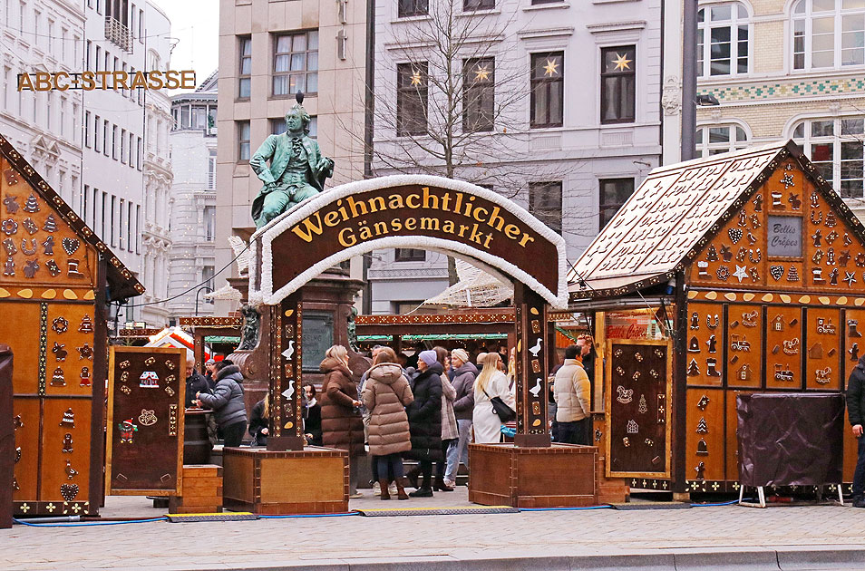 Der Weihnachtliche Gänsemarkt in Hamburg