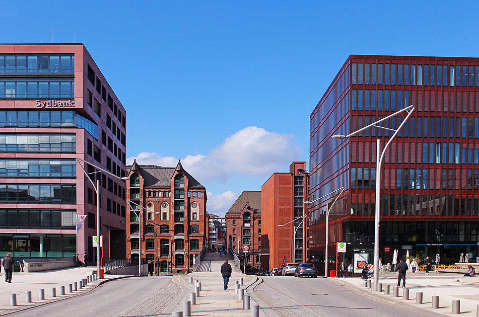 Die Hafencity in Hamburg mit dem Kibbelstieg