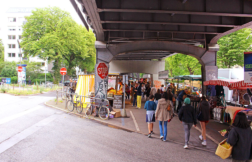 Der Isemarkt in Hamburg