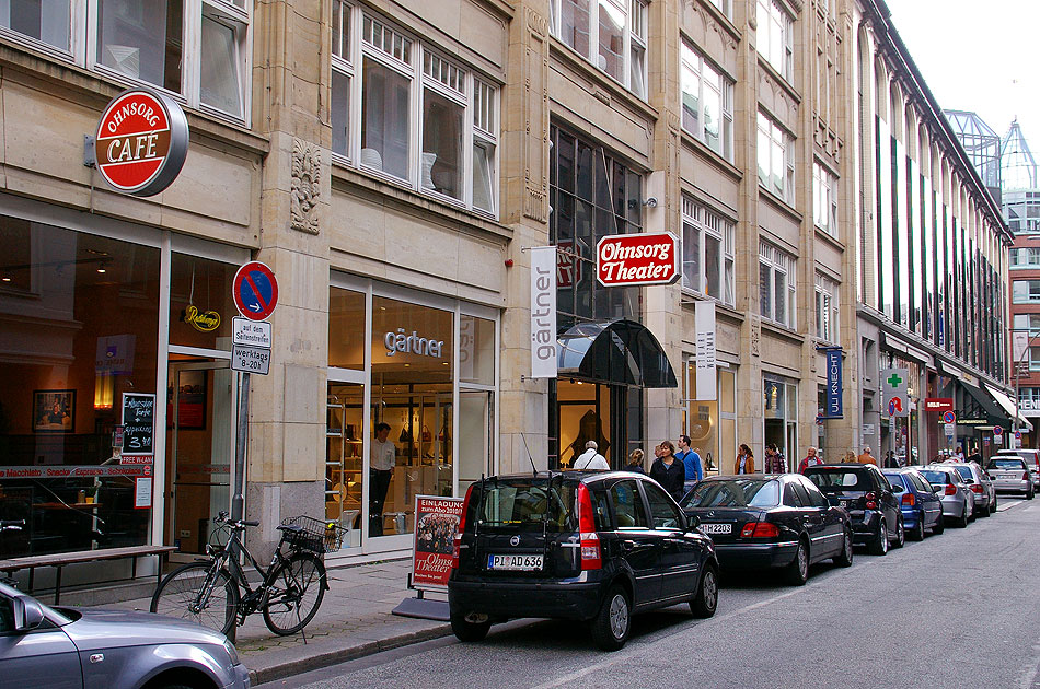 Das Ohnsorg Theater in der Stra&szlig;e Gro&szlig;e Bleichen in Hamburg